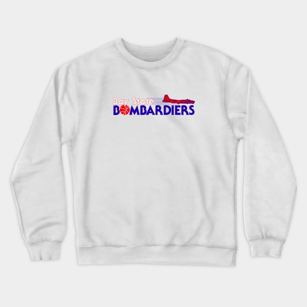 Defunct - Bay State Bombardiers CBA Crewneck Sweatshirt by LocalZonly